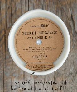 Natural Life Secret Message Candle HOME & LIVING