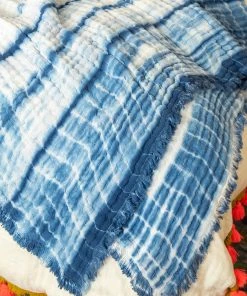 Natural Life Shibori Cotton Gauze Quilt Back To Campus
