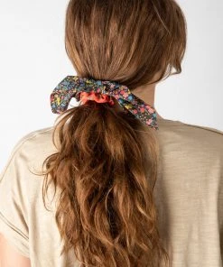 Natural Life Mixed Print Tie Scrunchie