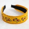 Natural Life Embroidered Velvet Headband