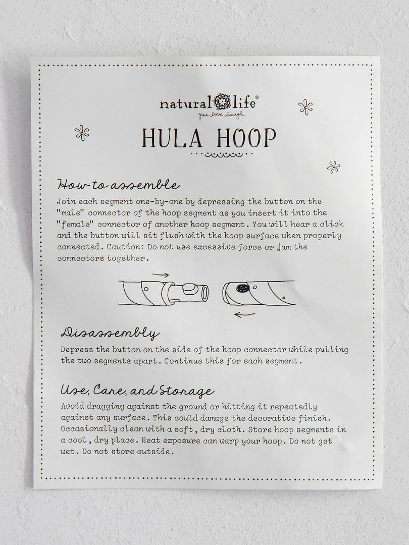 Natural Life Take Anywhere Hula Hoop SUMMER SHOP 8 Natural Life Take Anywhere Hula Hoop SUMMER SHOP