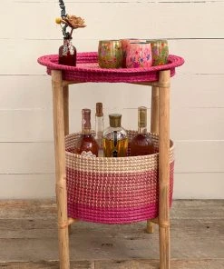 Natural Life Back To Campus Rattan Side Table