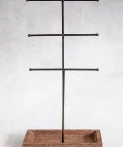 Natural Life Back To Campus Wooden Jewelry Stand