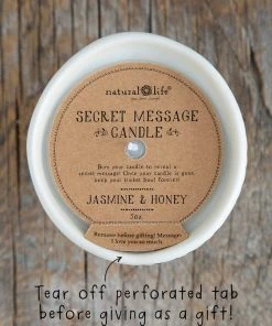 Natural Life Secret Message Candle HOME & LIVING