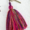 Natural Life Tassel Key Clip