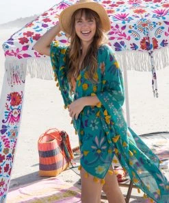 Natural Life NEW & TRENDING Border Kimono