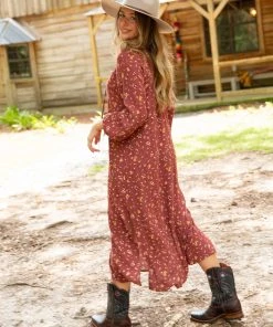 Natural Life CLOTHES Rowan Side Slit Midi Dress