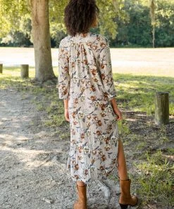 Natural Life CLOTHES Rowan Side Slit Midi Dress