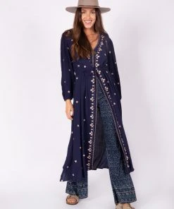 Natural Life Brae Embroidered Midi Dress