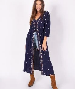 Natural Life Brae Embroidered Midi Dress