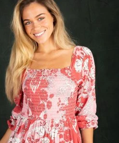 Natural Life CLOTHES Daria Smocked Maxi Dress