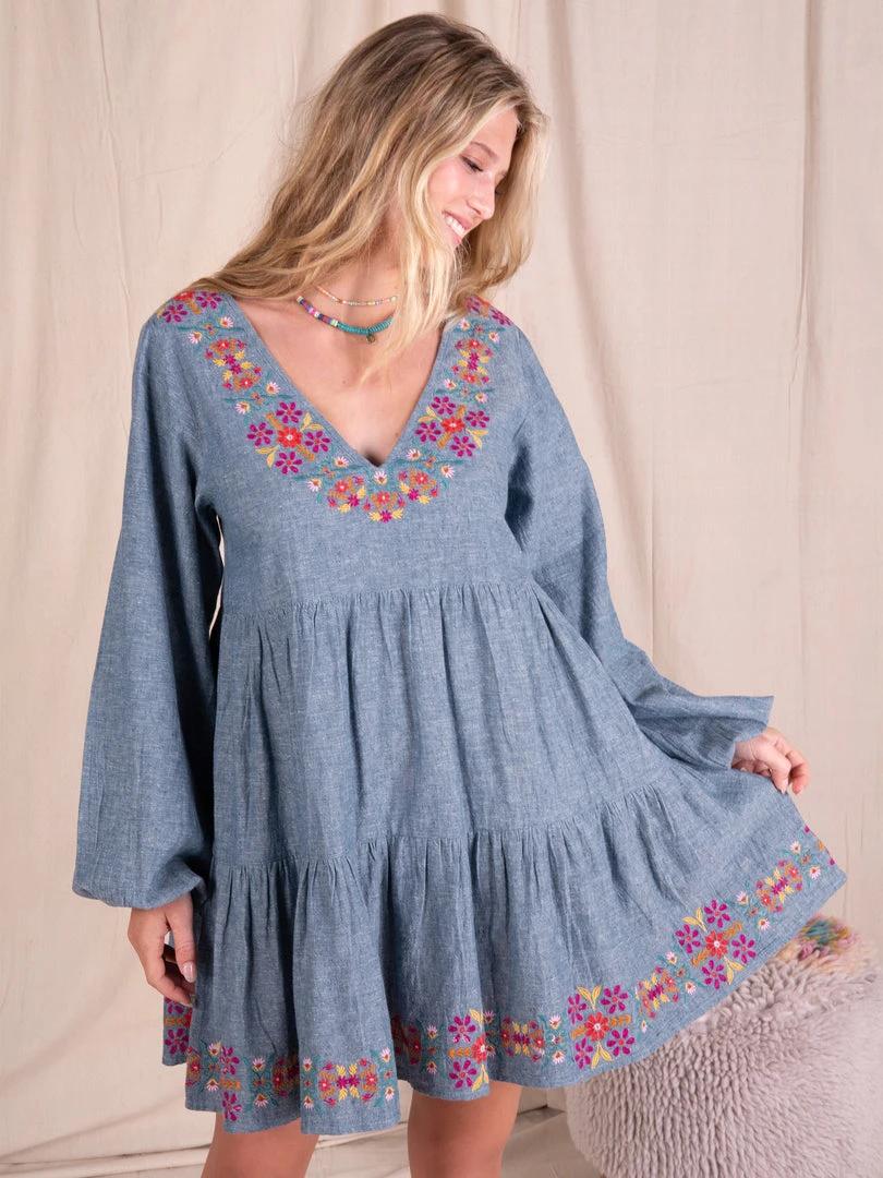 Natural Life Embroidered Taryn Dress CLOTHES 4 Natural Life Embroidered Taryn Dress CLOTHES