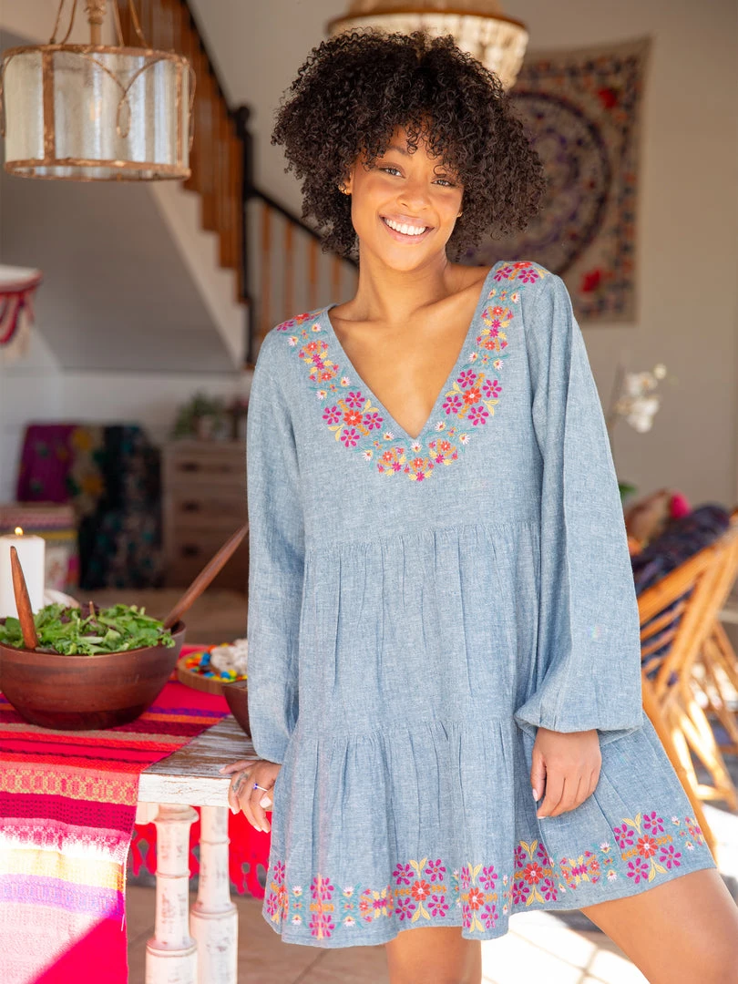 Natural Life Embroidered Taryn Dress CLOTHES 5 Natural Life Embroidered Taryn Dress CLOTHES