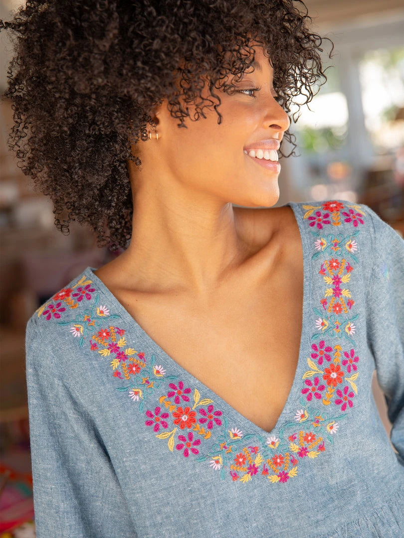 Natural Life Embroidered Taryn Dress CLOTHES 6 Natural Life Embroidered Taryn Dress CLOTHES