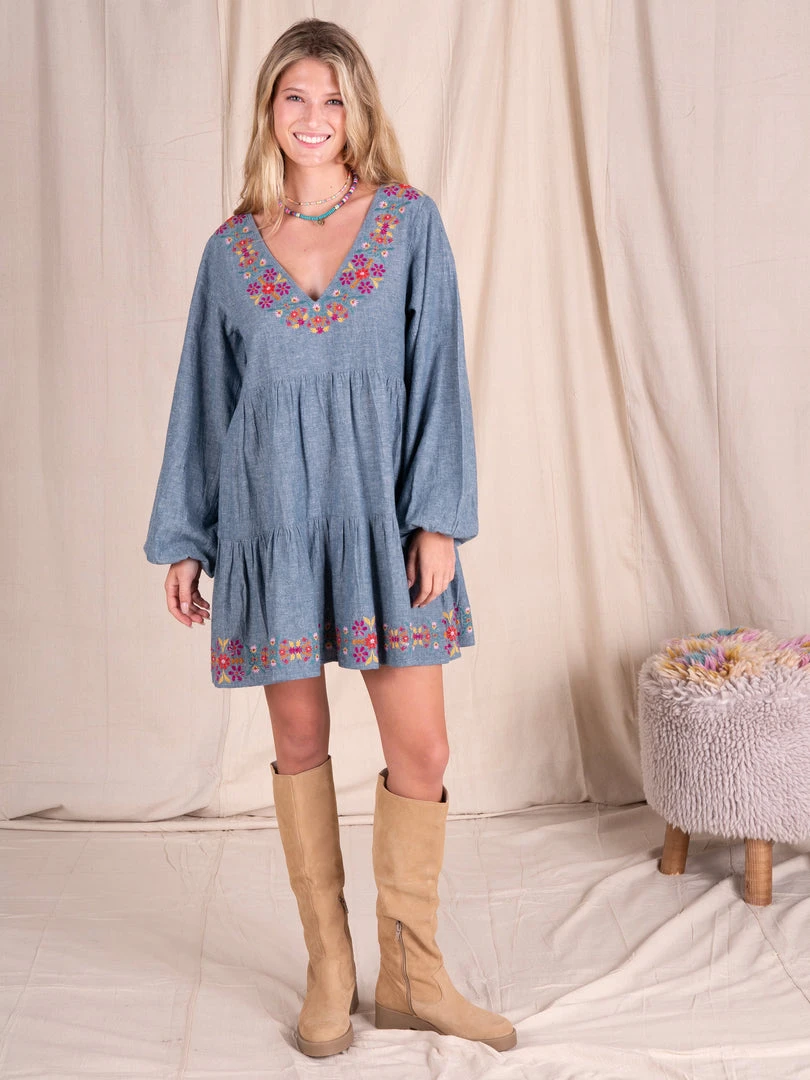 Natural Life Embroidered Taryn Dress CLOTHES 7 Natural Life Embroidered Taryn Dress CLOTHES