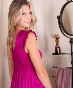 Natural Life Olivia Smocked Maxi Dress