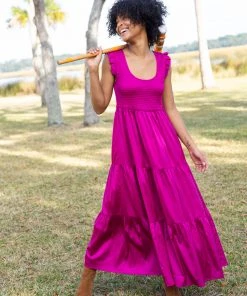 Natural Life Olivia Smocked Maxi Dress