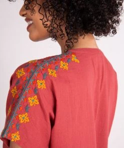 Natural Life Beach & Outdoors Embroidered Tassel Dress