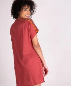 Natural Life Beach & Outdoors Embroidered Tassel Dress