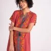 Natural Life Beach & Outdoors Embroidered Tassel Dress