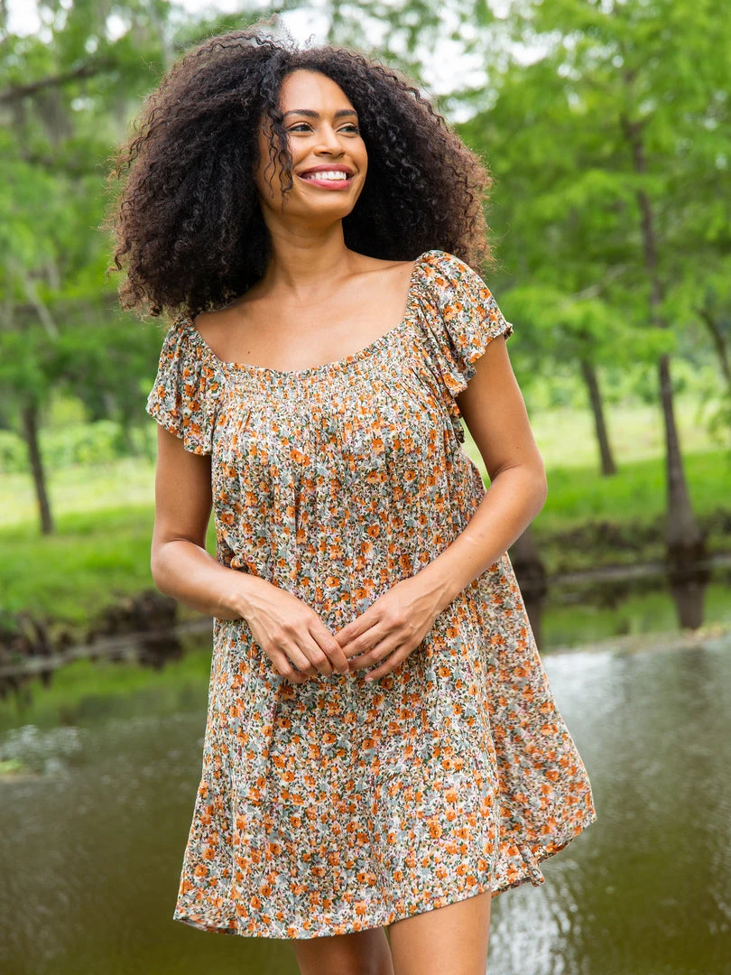 Natural Life NEW & TRENDING Flutter Sleeve Mini Dress 9 Natural Life NEW & TRENDING Flutter Sleeve Mini Dress