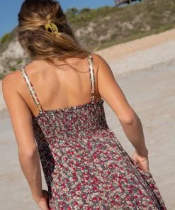 Natural Life Maya Smocked Maxi Dress CLOTHES