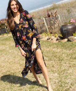 Natural Life CLOTHES Rowan Side Slit Midi Dress