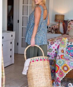 Natural Life Nantucket Rolling Laundry Basket