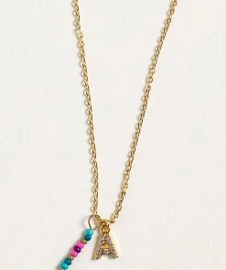 Natural Life Initial Charm Necklace Best Selling Gifts