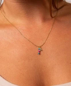 Natural Life Initial Charm Necklace Best Selling Gifts