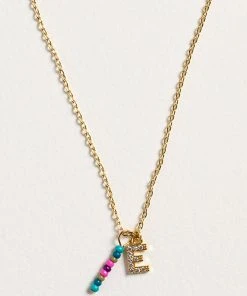 Natural Life Initial Charm Necklace Best Selling Gifts