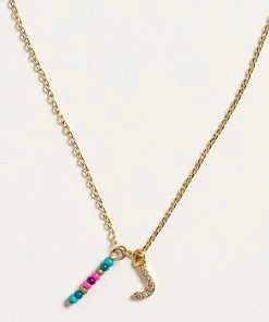 Natural Life Initial Charm Necklace Best Selling Gifts