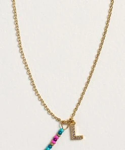 Natural Life Initial Charm Necklace Best Selling Gifts