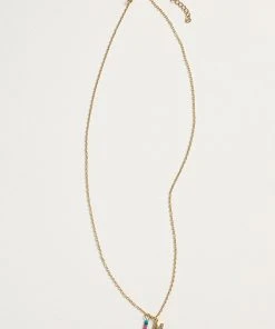 Natural Life Initial Charm Necklace Best Selling Gifts