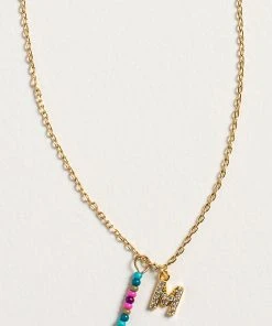 Natural Life Initial Charm Necklace Best Selling Gifts