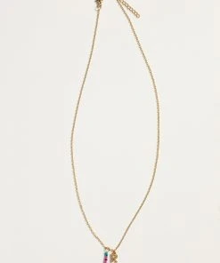 Natural Life Initial Charm Necklace Best Selling Gifts