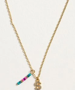 Natural Life Initial Charm Necklace Best Selling Gifts