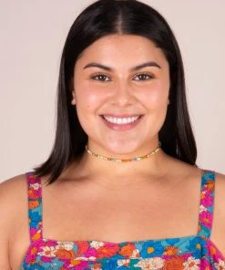Natural Life SUMMER SHOP Beaded Disc Choker