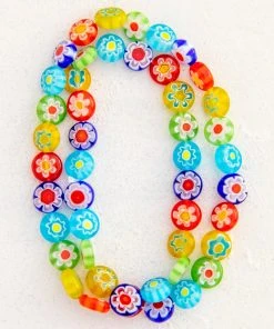 Natural Life Millefiori Bead Necklace
