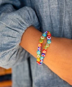 Natural Life Millefiori Bead Necklace