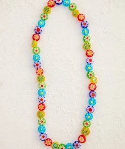Natural Life Millefiori Bead Necklace
