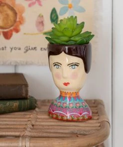 Natural Life Folk Lady Planter