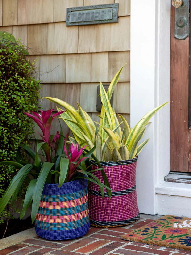 Natural Life SUMMER SHOP Katya Planter Basket Set 3 Natural Life SUMMER SHOP Katya Planter Basket Set