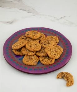 Natural Life HOME & LIVING Folk Flower Wood Platter