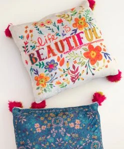 Natural Life Cozy Pillow Back To Campus