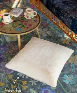 Natural Life Back To Campus XL Faux Fur Pillow