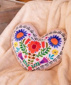 Natural Life Back To Campus Faux Fur Heart Pillow