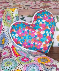 Natural Life Back To Campus Faux Fur Heart Pillow