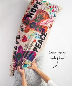 Natural Life Cozy Body Pillow Cover Back To Campus