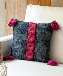 Natural Life Back To Campus Tesoro Embroidered Pillow 24 Natural Life Back To Campus Tesoro Embroidered Pillow